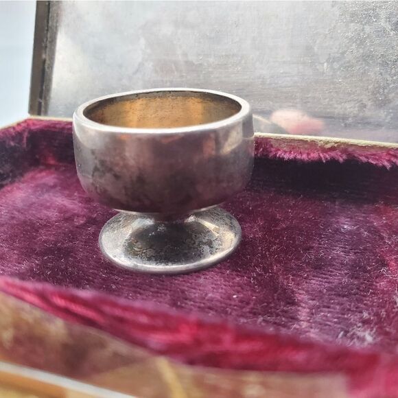 Antique Jewelry - Sterling chalice cup antique mini cup communion trinkets etc‎
